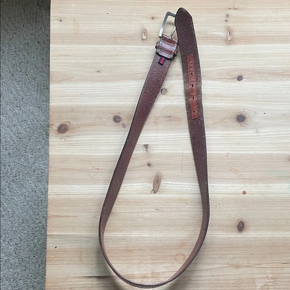 Hilfiger Brown Leather Men's Belt